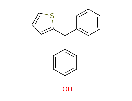 4-[Phenyl(thiophen-2-yl)methyl]phenol