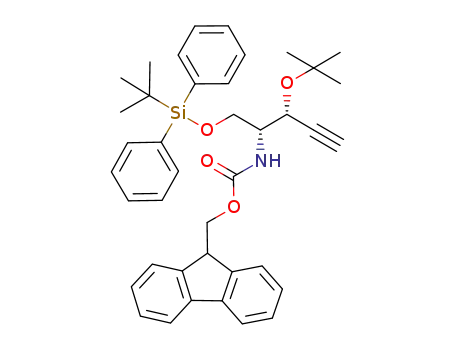 (1R,2R)-[2-tert-butoxy-1-(tert-butyl-diphenyl-silanyloxymethyl)-but-3-ynyl]-carbamic acid 9H-fluoren-9-ylmethyl ester