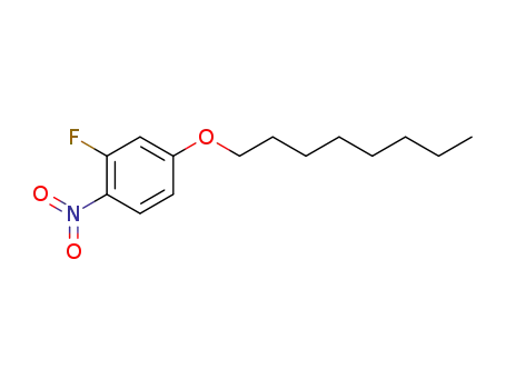 Molecular Structure of 187329-15-3 (2-fluoro-4-octyloxynitrobenzene)