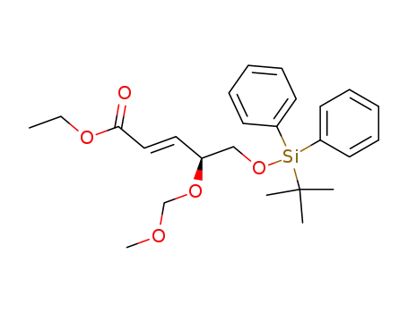 ethyl (2E,4S)-5-(tert-butyldiphenylsilanyloxy)-4-(methoxymethyloxy)-2-pentenoate