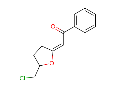 2-(E)-(phenylcarbonylmethylidene)-5-(chloromethyl)tetrahydrofuran