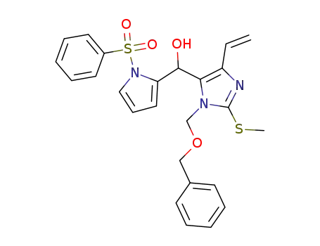 (1-benzenesulfonylpyrrol-2-yl)-(3-benzyloxymethyl-2-methylsulfanyl-5-vinylimidazol-4-yl)methanol