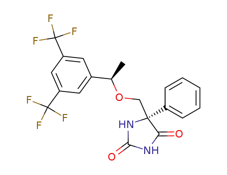 2,4-Imidazolidinedione,
5-[[(1R)-1-[3,5-bis(trifluoromethyl)phenyl]ethoxy]methyl]-5-phenyl-, (5S)-