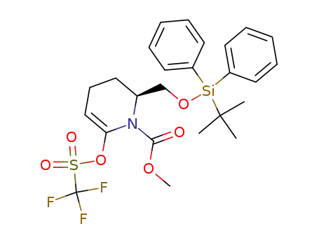 1(2H)-Pyridinecarboxylic acid,
2-[[[(1,1-dimethylethyl)diphenylsilyl]oxy]methyl]-3,4-dihydro-6-[[(trifluoro
methyl)sulfonyl]oxy]-, methyl ester, (2S)-