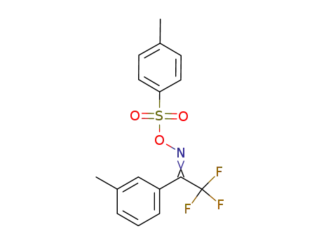 Molecular Structure of 929099-11-6 (Ethanone, 2,2,2-trifluoro-1-(3-methylphenyl)-,
O-[(4-methylphenyl)sulfonyl]oxime)