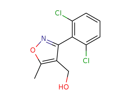 Molecular Structure of 175204-38-3 ([3-(2,6-DICHLOROPHENYL)-5-METHYLISOXAZOL-4-YL]METHANOL)