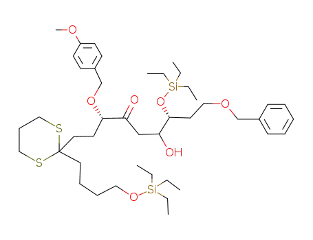 (3S,7R)-9-benzyloxy-6-hydroxy-3-(4-methoxybenzyl)oxy-7-triethylsilyloxy-1-{2-[4-(triethylsilyloxy)butyl]-1,3-dithian-2-yl}nonan-4-one