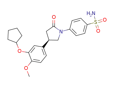 Benzenesulfonamide,
4-[(4R)-4-[3-(cyclopentyloxy)-4-methoxyphenyl]-2-oxo-1-pyrrolidinyl]-