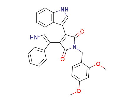 1-(2,4-dimethoxybenzyl)-3,4-bis-(1H-indol-3-yl)pyrrole-2,5-dione