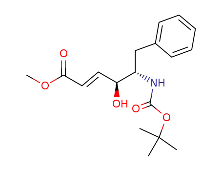 methyl (4S,5S,2E)-5-amino-N-<(tert-butyloxy)carbonyl>-4-hydroxy-6-phenyl-2-hexanoate