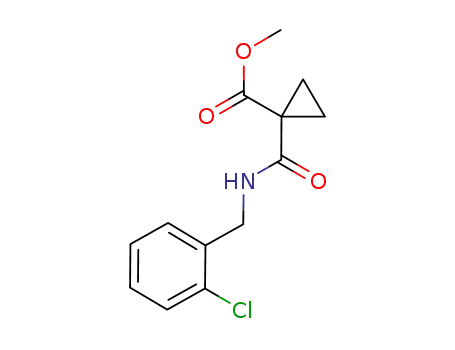 Molecular Structure of 1006044-41-2 (methyl 1-(2-chlorobenzylcarbamoyl)cyclopropanecarboxylate)