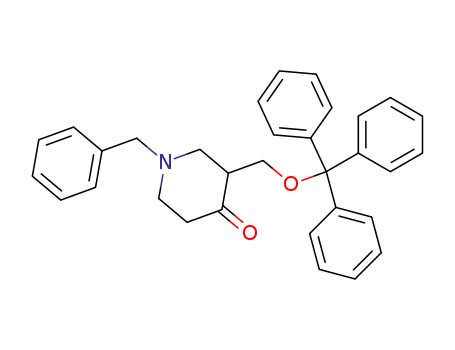 1-(Phenylmethyl)-3-[(triphenylmethoxy)methyl]-4-piperidinone