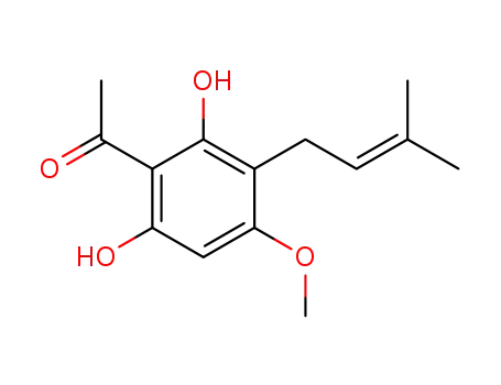 1-(2,6-dihydroxy-4-methoxy-3-(3-methylbut-2-en-1-yl)phenyl)ethan-1-one