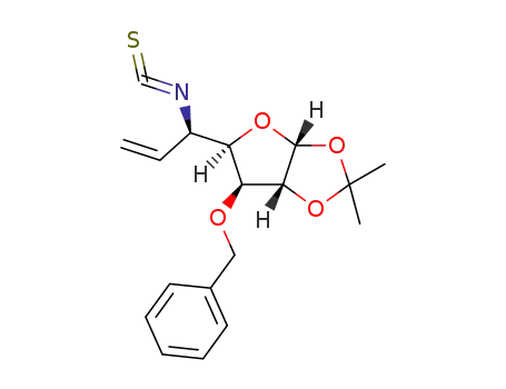 3-O-benzyl-5,6,7-trideoxy-1,2-O-isopropylidene-5-isothiocyanato-α-D-gluco-hept-6-enfuranose