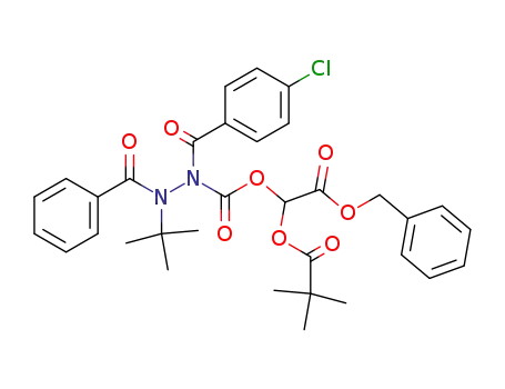 2-(benzoyloxy)-1-[(2,2-dimethylpropanoyl)oxy]-2-oxoethyl 2-benzoyl-2-tert-butyl-1-(4-chlorobenzoyl)hydrazinecarboxylate