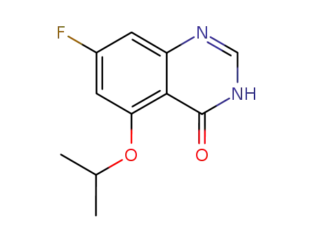 Molecular Structure of 557771-28-5 (4(1H)-Quinazolinone, 7-fluoro-5-(1-methylethoxy)-)