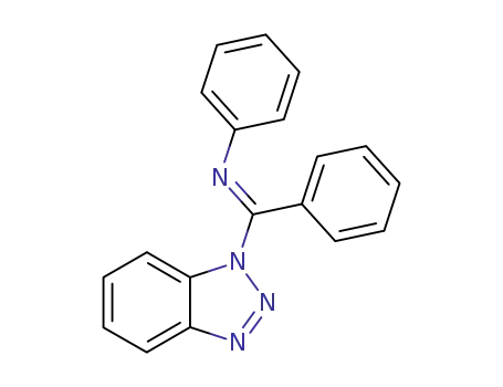 N-[(E)-1-(1H-1,2,3-benzotriazol-1-yl)(phenyl)methylidene]aniline