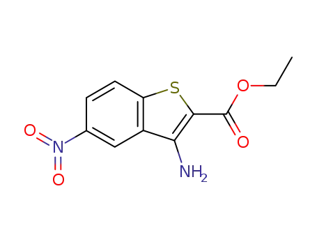 Molecular Structure of 27697-60-5 (ethyl (3-amino-5-nitrobenzo<b>thiophen)-2-carboxylate)
