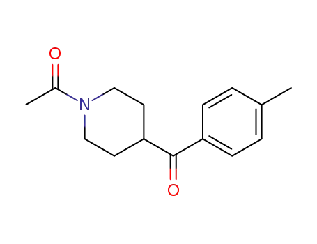 Molecular Structure of 887352-19-4 (1-Acetyl-4-(p-methylbenzoyl)piperidine)