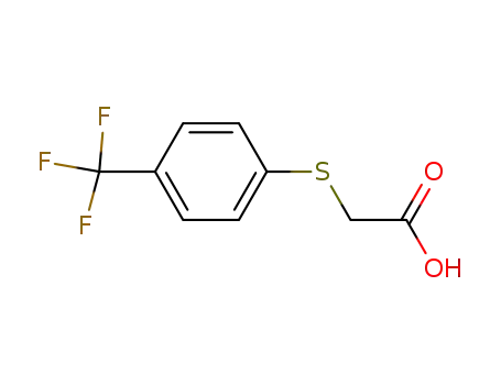 Molecular Structure of 102582-93-4 (4-(TRIFLUOROMETHYLTHIO)PHENYLACETIC ACID)
