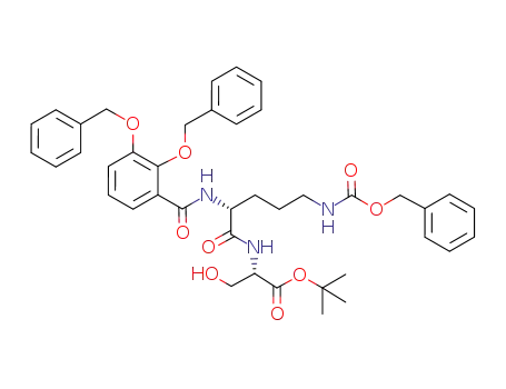 Nα-2,3-dibenzyloxybenzoyl-Nδ-benzyloxycarbonyl-D-ornithinyl-L-serine tert-butyl ester