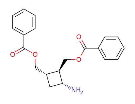 Molecular Structure of 283598-18-5 (1,2-Cyclobutanedimethanol, 3-amino-, dibenzoate (ester), (1S,2R,3R)-)