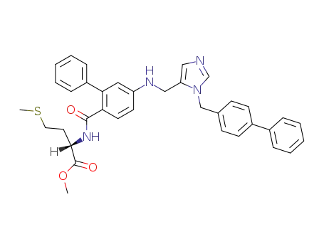 L-Methionine,
N-[[5-[[[1-([1,1'-biphenyl]-4-ylmethyl)-1H-imidazol-5-yl]methyl]amino][1,1'
-biphenyl]-2-yl]carbonyl]-, methyl ester