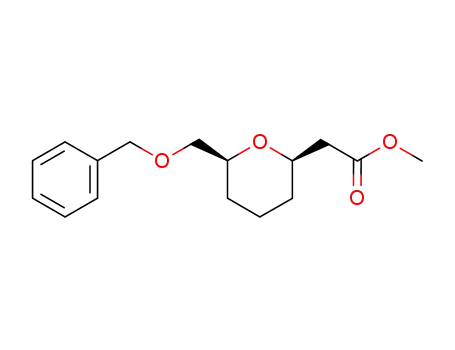 ((2R,6S)-6-Benzyloxymethyl-tetrahydro-pyran-2-yl)-acetic acid methyl ester