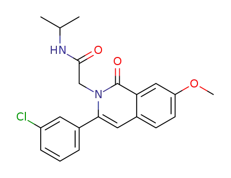 2-[3-(3-chlorophenyl)-7-methoxy-1-oxo-1H-isoquinolin-2-yl]-N-isopropylacetamide