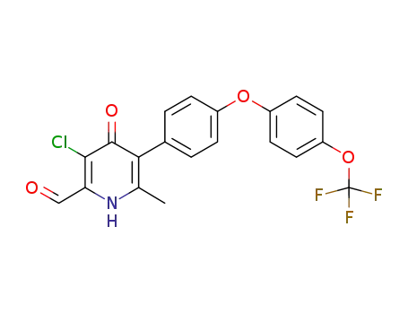 3-chloro-6-methyl-4-oxo-3-[4-({4-[(trifluoromethyl)oxy]phenyl}oxy)phenyl]-1,4-dihydro-2-pyridinecarbaldehyde