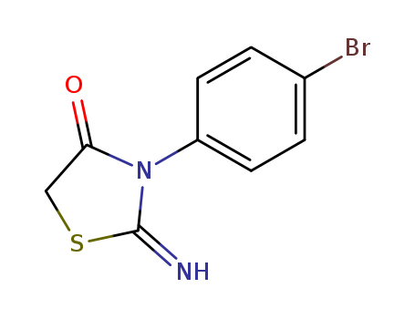 (2Z)-3-(4-bromophenyl)-2-imino-1,3-thiazolidin-4-one