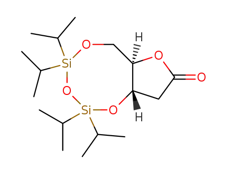 Molecular Structure of 169526-37-8 ((6aR,9aS)-2,2,4,4-tetraisopropyltetrahydro-8H-furo[3,2-f ][1,3,5,2,4]trioxadisilocin-8-one)