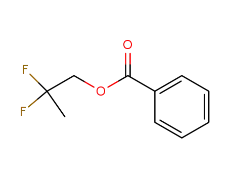 Molecular Structure of 784193-14-2 (1-Propanol,2,2-difluoro-,benzoate(9CI))