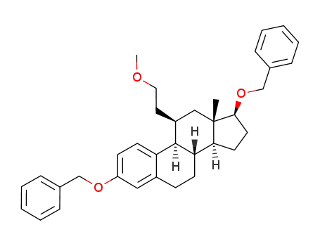 Molecular Structure of 849241-66-3 (3,17β-dibenzyloxy-11β-(2-methoxyethyl)estra-1,3,5(10)-triene)