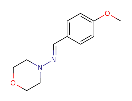Molecular Structure of 341979-43-9 ((E)-1-(4-methoxyphenyl)-N-morpholinomethanimine)