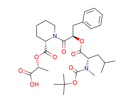 (S)-1-{(R)-2-[(S)-2-(tert-Butoxycarbonyl-methyl-amino)-4-methyl-pentanoyloxy]-3-phenyl-propionyl}-piperidine-2-carboxylic acid (R)-1-carboxy-ethyl ester