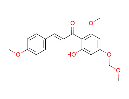 Molecular Structure of 404597-92-8 (2-Propen-1-one,
1-[2-hydroxy-6-methoxy-4-(methoxymethoxy)phenyl]-3-(4-methoxyphenyl
)-, (2E)-)