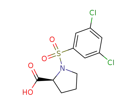 Molecular Structure of 217326-48-2 (N-(3,5-DICHLOROBENZENESULFONYL)-L-PROLINE)