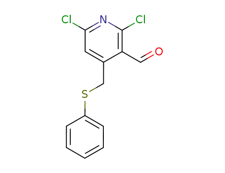 3-Pyridinecarboxaldehyde, 2,6-dichloro-4-[(phenylthio)methyl]-