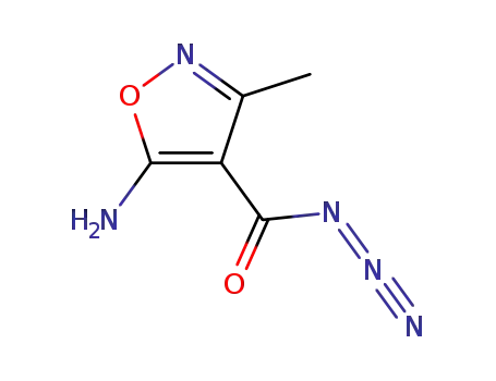 Molecular Structure of 159954-47-9 (4-Isoxazolecarbonyl azide, 5-amino-3-methyl-)