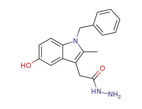 5-hydroxy-2-methyl-1-(phenylmethyl)-1H-indole-3-acetic acid hydrazide