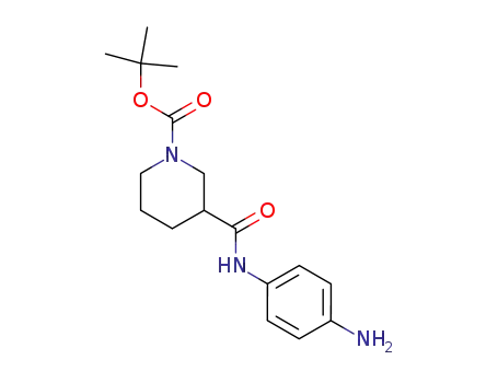 1-Piperidinecarboxylic acid, 3-[[(4-aminophenyl)amino]carbonyl]-,
1,1-dimethylethyl ester
