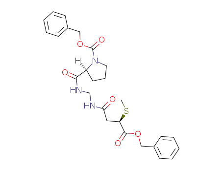 2-S-{[(3-benzyloxycarbonyl-3-R-methanesulfanyl-propanoyl-amino)methyl]carbamoyl}pyrrolidine-1-carboxylic acid benzyl ester