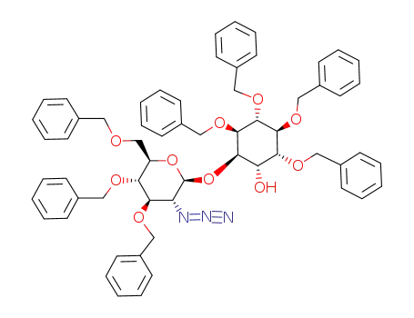 (1S,2R,3S,4R,5S,6R)-2-((2S,3R,4R,5S,6R)-3-Azido-4,5-bis-benzyloxy-6-benzyloxymethyl-tetrahydro-pyran-2-yloxy)-3,4,5,6-tetrakis-benzyloxy-cyclohexanol