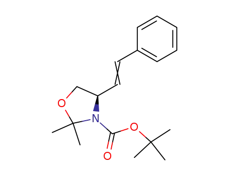 (E/Z)-(R)-N-Boc-2,2-dimethyl-4-(2-phenylethenyl)oxazolidine