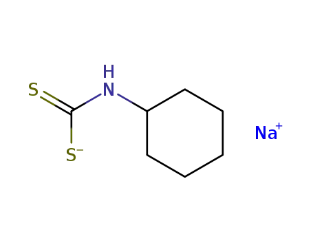 Molecular Structure of 2801-07-2 (Cyclohexyldithiocarbamic acid sodium salt)