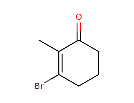 Molecular Structure of 56671-83-1 (2-Cyclohexen-1-one, 3-bromo-2-methyl-)