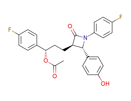2-Azetidinone, 3-[(3S)-3-(acetyloxy)-3-(4-fluorophenyl)propyl]-1-(4-fluorophenyl)-4-(4-hydroxyphenyl)-, (3R,4S)-