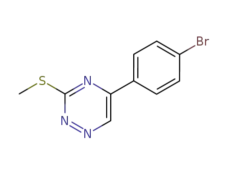 1,2,4-Triazine, 5-(4-bromophenyl)-3-(methylthio)-