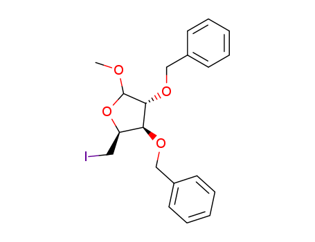 methyl 2,3-di-O-benzyl-5-deoxy-5-iodo-D-xylofuranoside cas no. 869476-25-5 98%